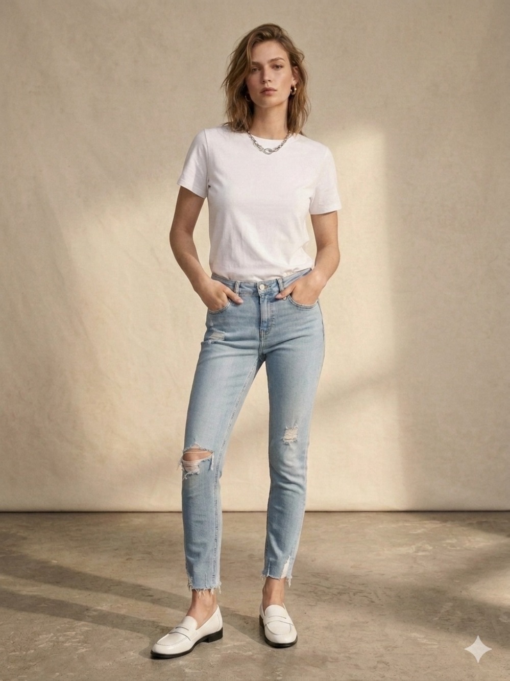 Zara Z1975 Light Blue Jeans Size 4